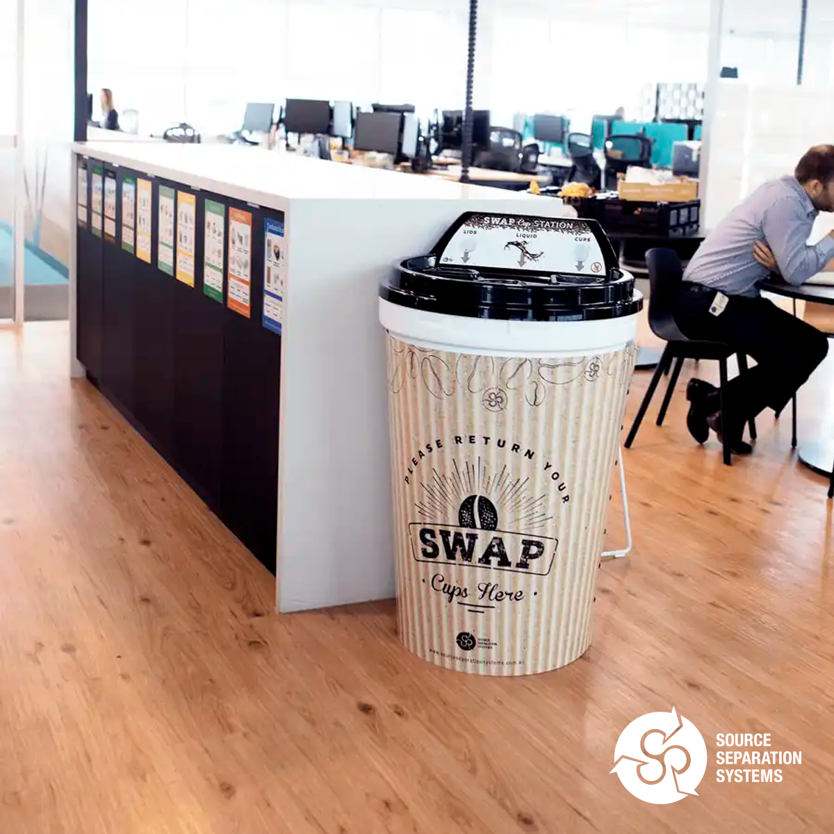 Coffee Cup Recycling Bin